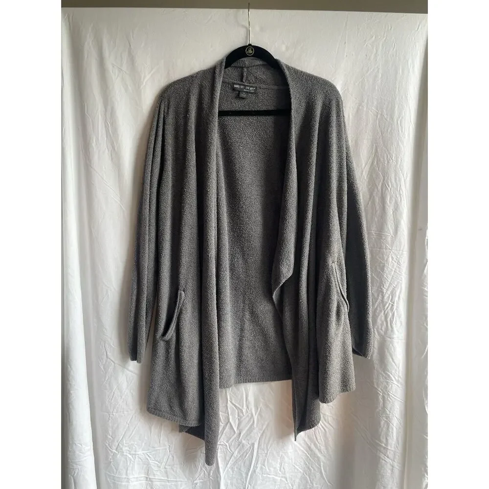 Barefoot Dream Cozychic Lite Knit Cardigan Sweater Gray Size 1X